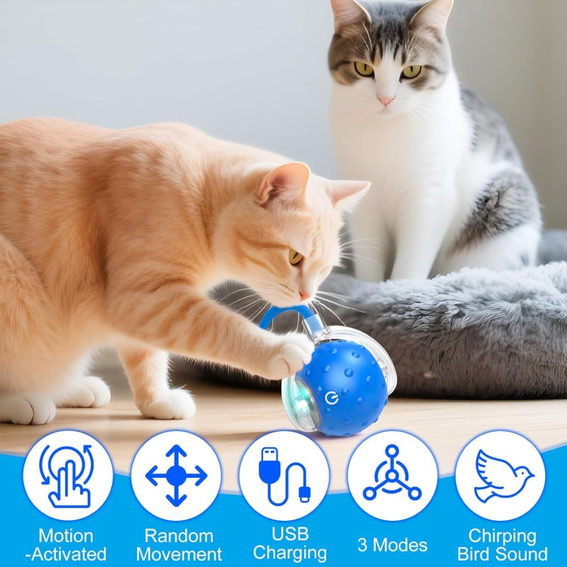 📣🔥🔥New hot sale:360° intelligent automatic rolling🐱 pet 🐶ball with bird🐦 singing sound