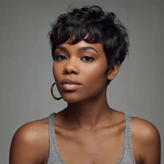 Curly Pixie Cut Wig | Natural Look Ready-to-Wear Short Wig