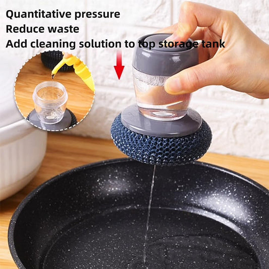 🔥🔥🔥45% off hot selling products🌸 Kitchen Soap Press Dispensing Palm Brush👍👍👍