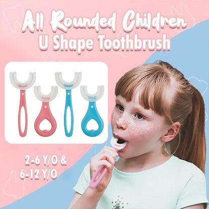 💥💥💥Last 5 hours discount👧🪥👦 All Rounded Children U-Shape Toothbrush