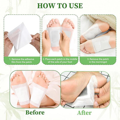 💥💥💥HOT SALE 50% OFF👣 20PCS Natural Bamboo Vinegar Ginger Powder Pad 🌙