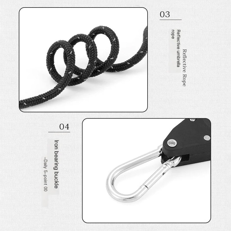 📣🔥🔥51% huge discount🏕️Portable adjustable fixed camping rope is on sale now🌳