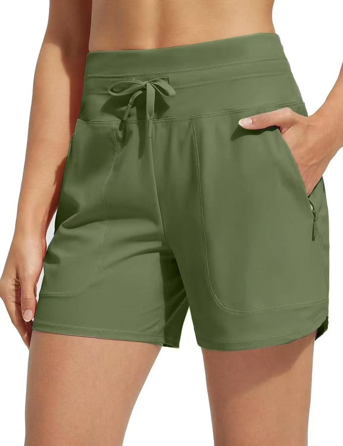 🌞Summer Hot Sale 60% OFF🩳Women's High-Waisted Quick-Dry Swim Shorts