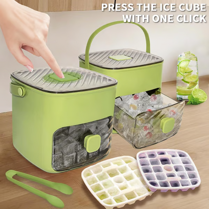 Portable Ice Maker with Lid and Storage Box🧊
