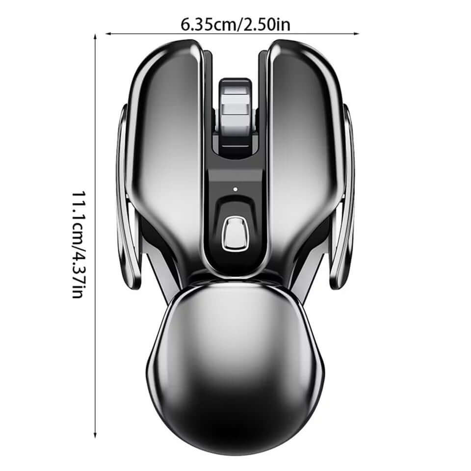 ?2023 New Hot Sale 50% Off?Wireless Ergonomics Metal Mouse