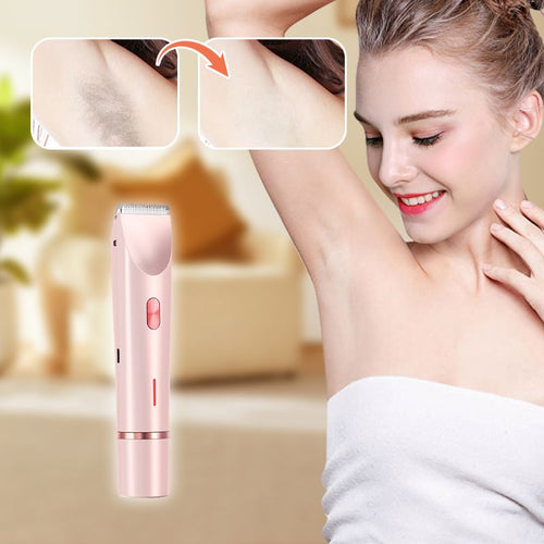 ?¡¾Dual-Head Epilator¡¿IPX7 Waterproof - Hair Removal & Trimming | 21-Day Silky Skin ?? ?? Cordless Design | ?? Hypoallergenic |