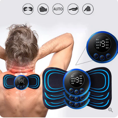 ??Hot Sale??Portable Massager with 8 Modes and LCD Screen - Mini Muscle Stimulator for Pain Relief