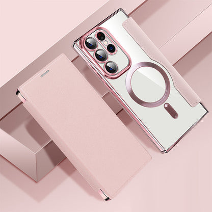 2024 New Leather Textured Flip Phone Case For Samsung