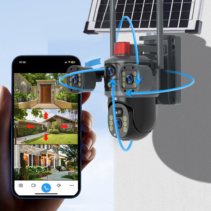 ??2025 New Hot Sale?? Triple-Lens Solar 360¡ã Dome Camera