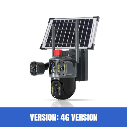 ??2025 New Hot Sale?? Triple-Lens Solar 360¡ã Dome Camera