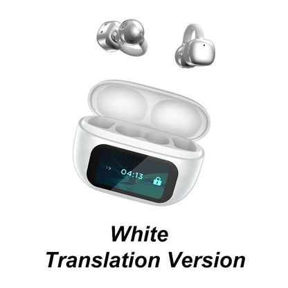 ??2025 HOT SALE????Ear Clip-on Smart Color Screen Intelligent Translation Headset??