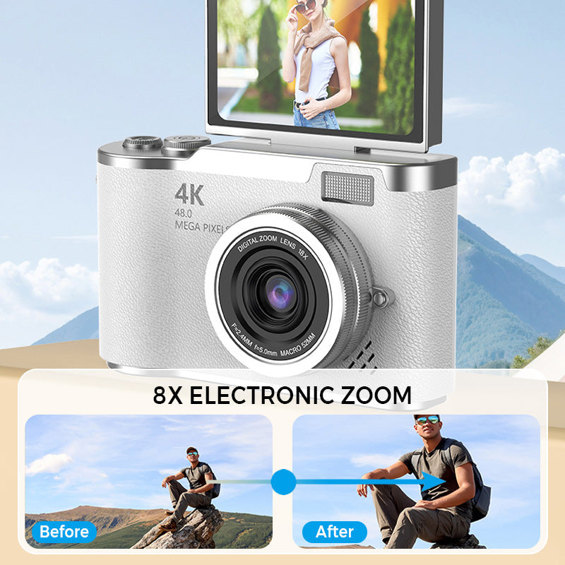 ??4K HD Flip-Screen Digital Camera??