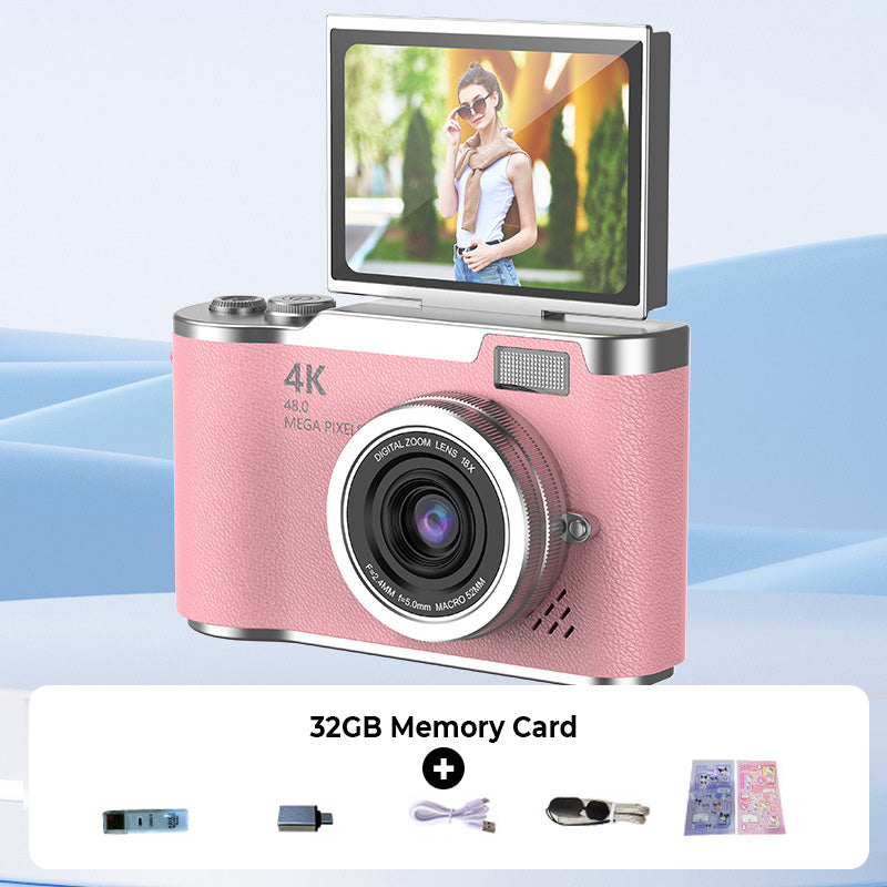 ??4K HD Flip-Screen Digital Camera??