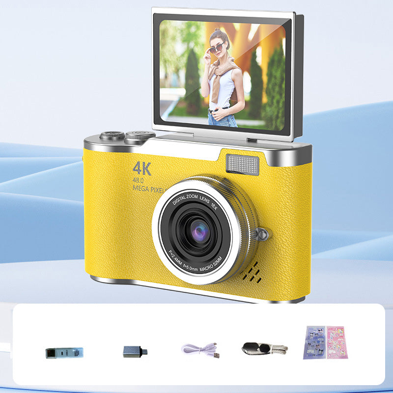 ??4K HD Flip-Screen Digital Camera??